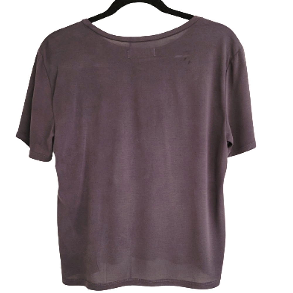 2/$18 Abercrombie & Fitch Gray T shirt Short Sleeve Round Neck Logo Size Large - Picture 6 of 6